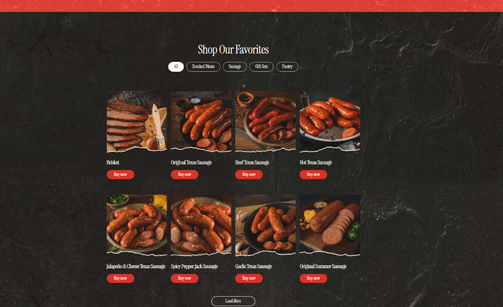 Meyer's Elgin Sausage Product Grid